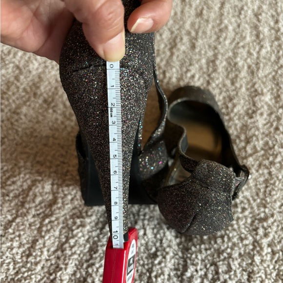 Used glitter high heel shoes 👠 good condition, size 7.5 - Picture 6 of 16